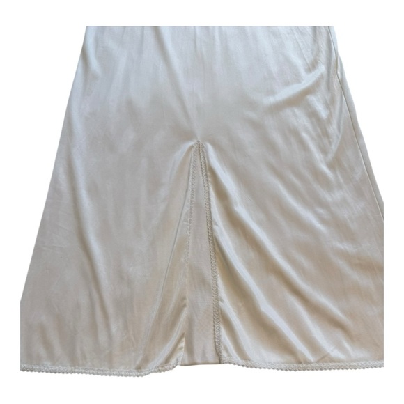 Vintage Kayser White Full Length Lingerie Slip With Adjustable Straps - Size 32 - Picture 8 of 12